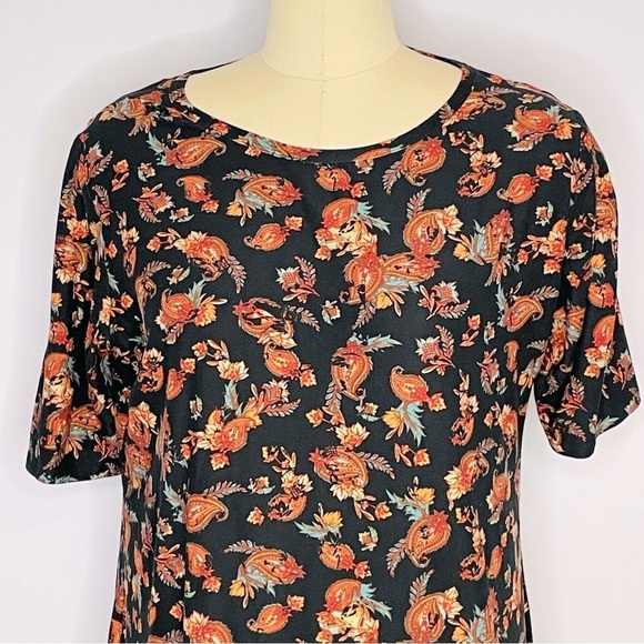 LuLaRoe Julia Floral and Paisley Dress- Leggings Material- Size 3XL - Picture 2 of 6